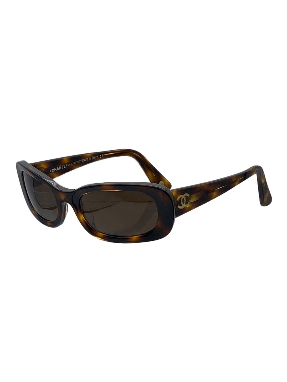 VINTAGE CHANEL SUNGLASSES COCOMARK TORTOISESHELL BROWN EYEWEAR